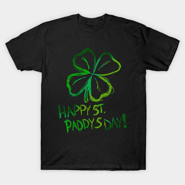 Scratch off art - St. Paddy's Day T-Shirt by PandaSwarm